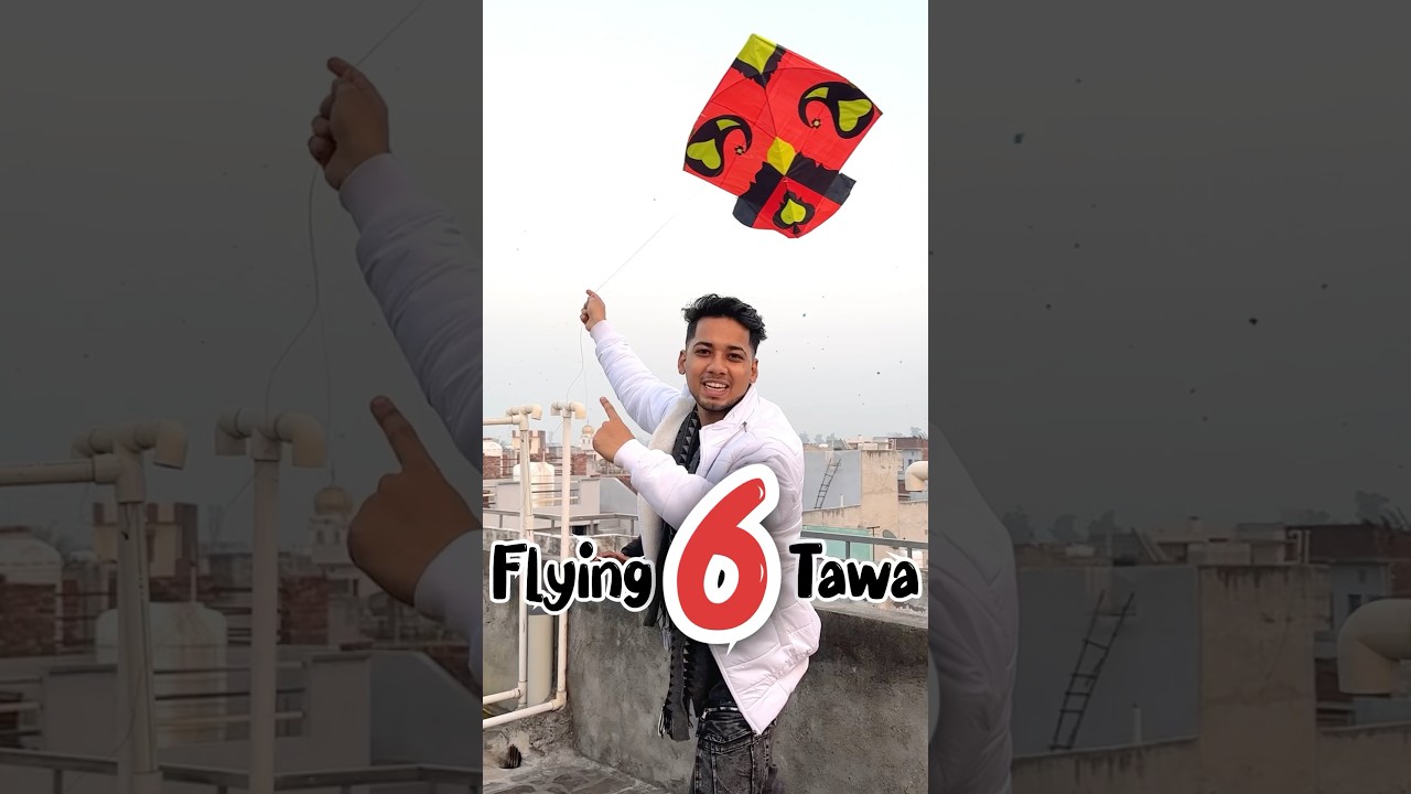 6 Tawa Biggest Kite Flying | Flying Big Kites | Kite Market 2025 #kiteflying #shorts #youtubeshorts