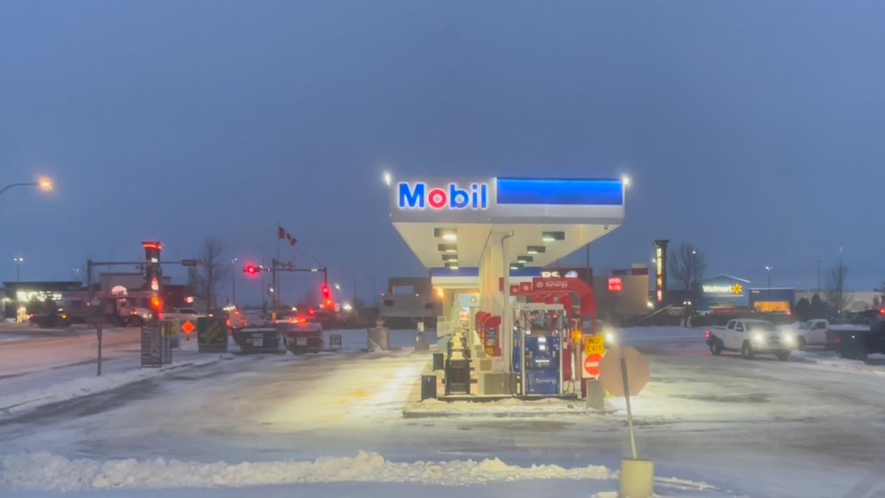 Winter Driving in Canada | Camrose 🇨🇦