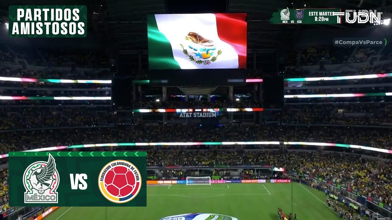 ¡Retumba el Himno Mexicano en USA! | México vs Colombia | Amistoso Internacional | TUDN