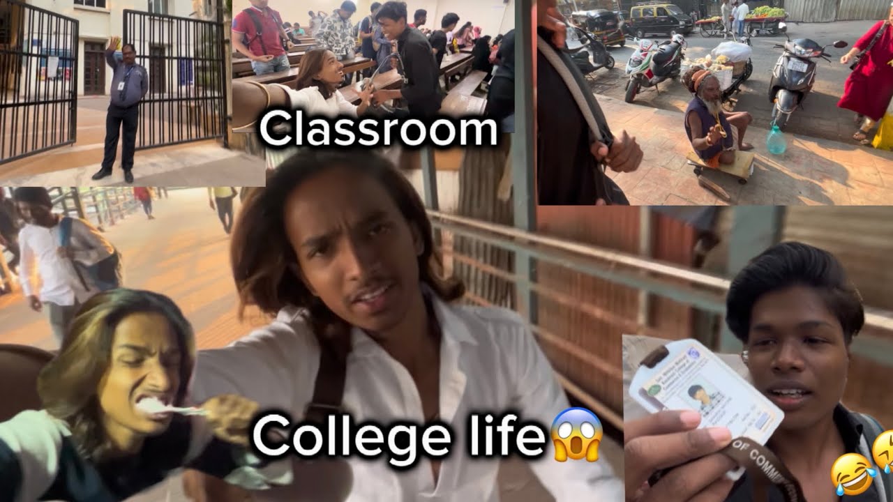 College life 😱YE KYA HOGAYA MERE SE😱second vlog mmk college in bandra west