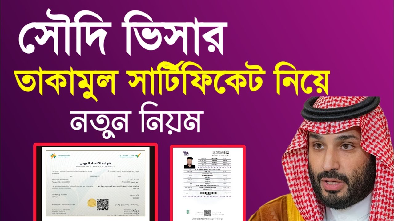সৌদি সকল ভিসা