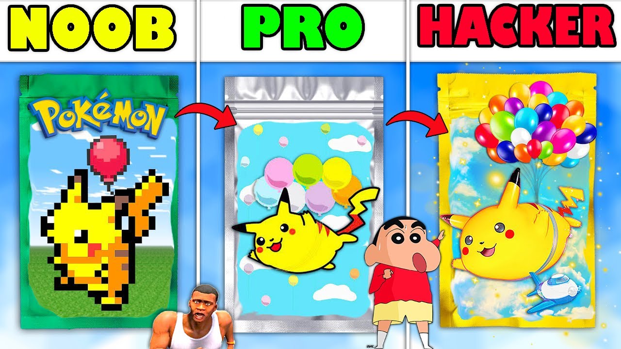 POKEMON CARDS EVOLUTION | NOOB vs PRO vs HACKER with SHINCHAN and CHOP | AMAAN-T