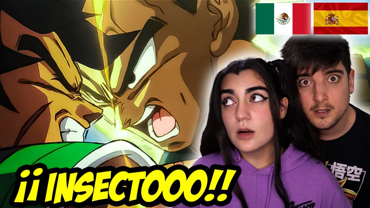 ESPAÑOLES REACCIONAN A DRAGON BALL LATINO VS ESPAÑOL🐉PELEA VEGETA VS BROLY DRAGON BALL SUPER BROLY🐉