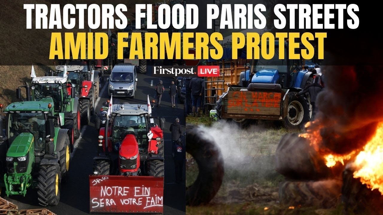 Framers Protest LIVE: French Farmers Roll Into Paris With 250 Tractors | Mercosur Deal Protests