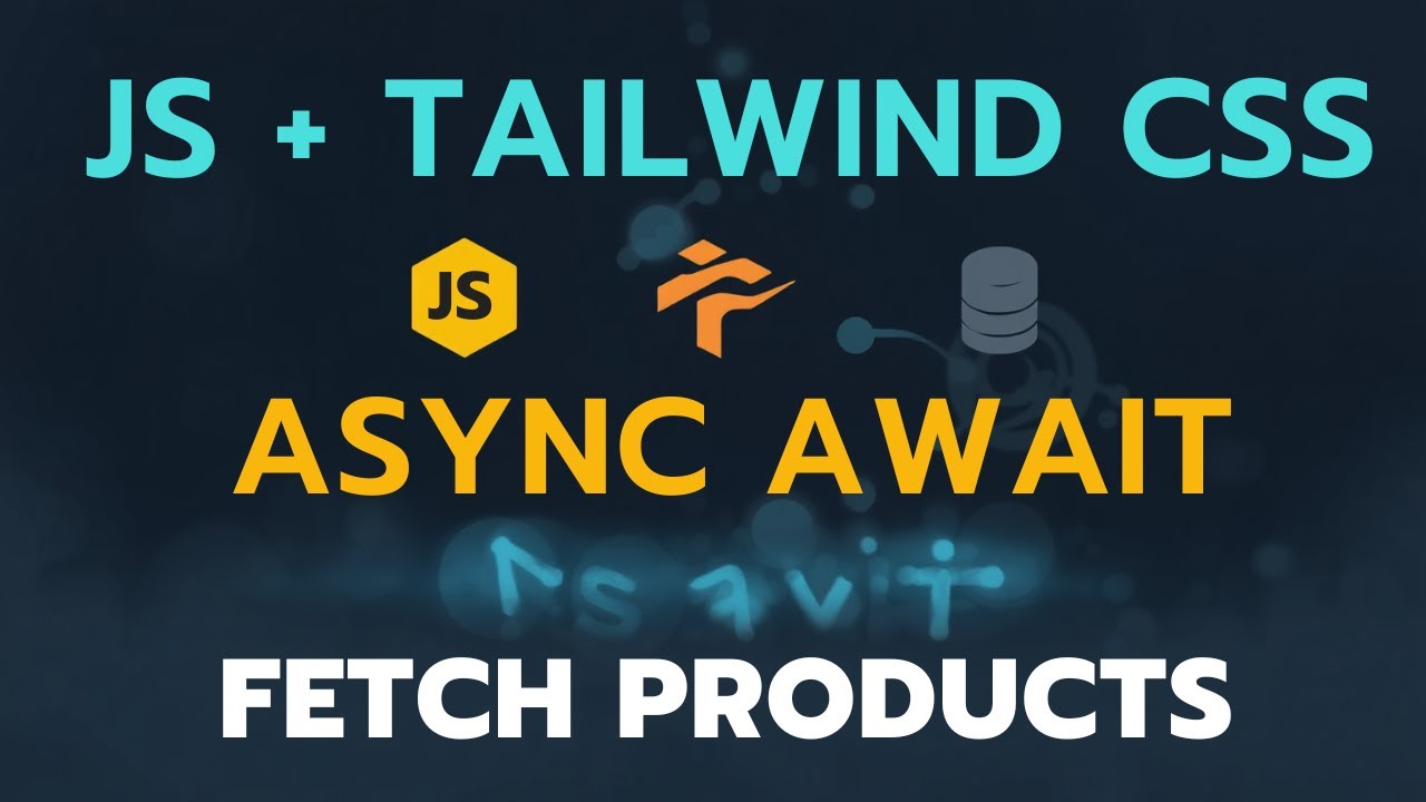 JavaScript + Tailwind CSS Introduction | Build UI Weather App Using Async Await