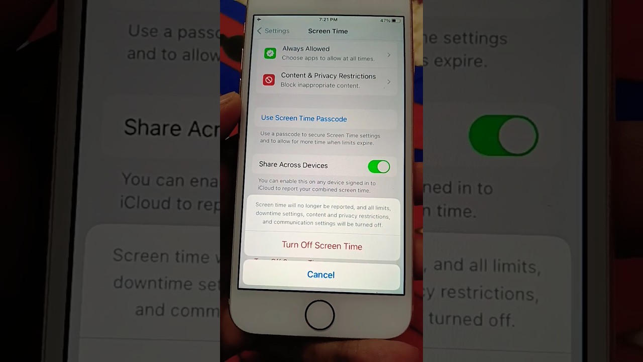 How to Turn Off Screen Time on iphone