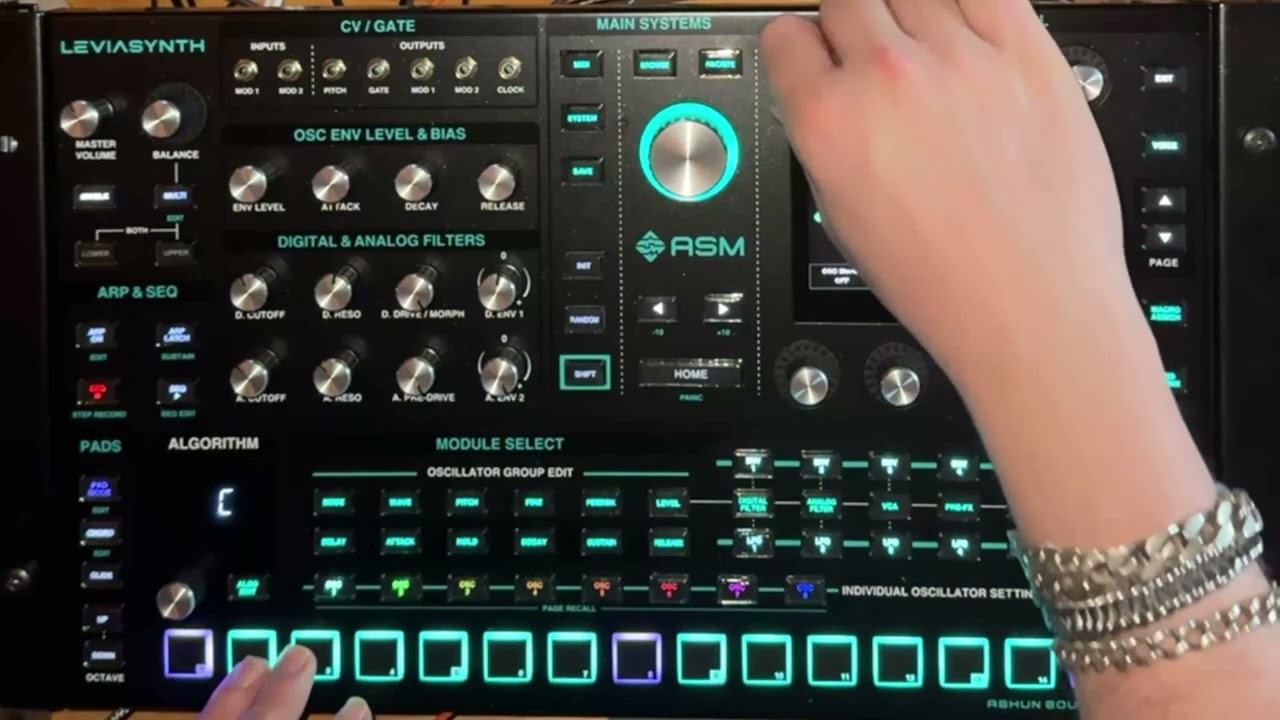 Exploring the ASM LeviaSynth day 2 #patchfromscratch FOGHORN BASS
