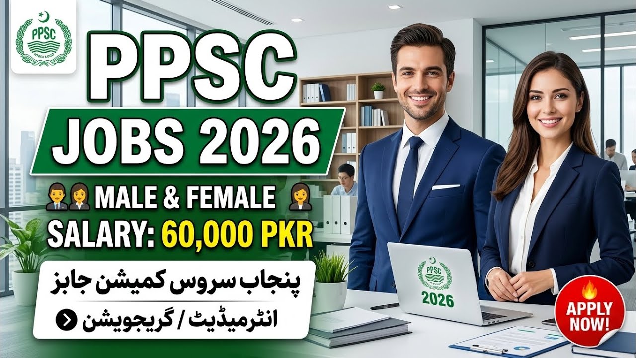 PPSc Jobs 2026 | Male & Female | How to Apply Online Step by Step