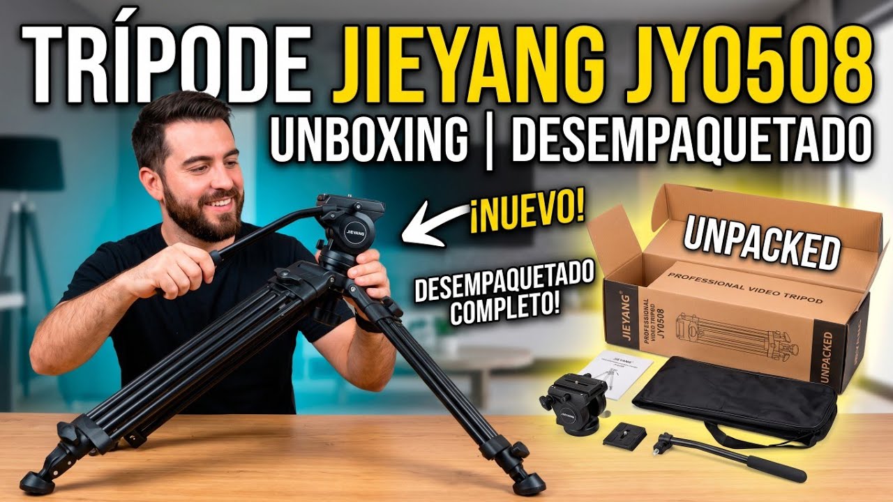 📷 Tripode JIEYANG JY0508 JY 0508 - Unboxing | Desempaquetado #tripode 