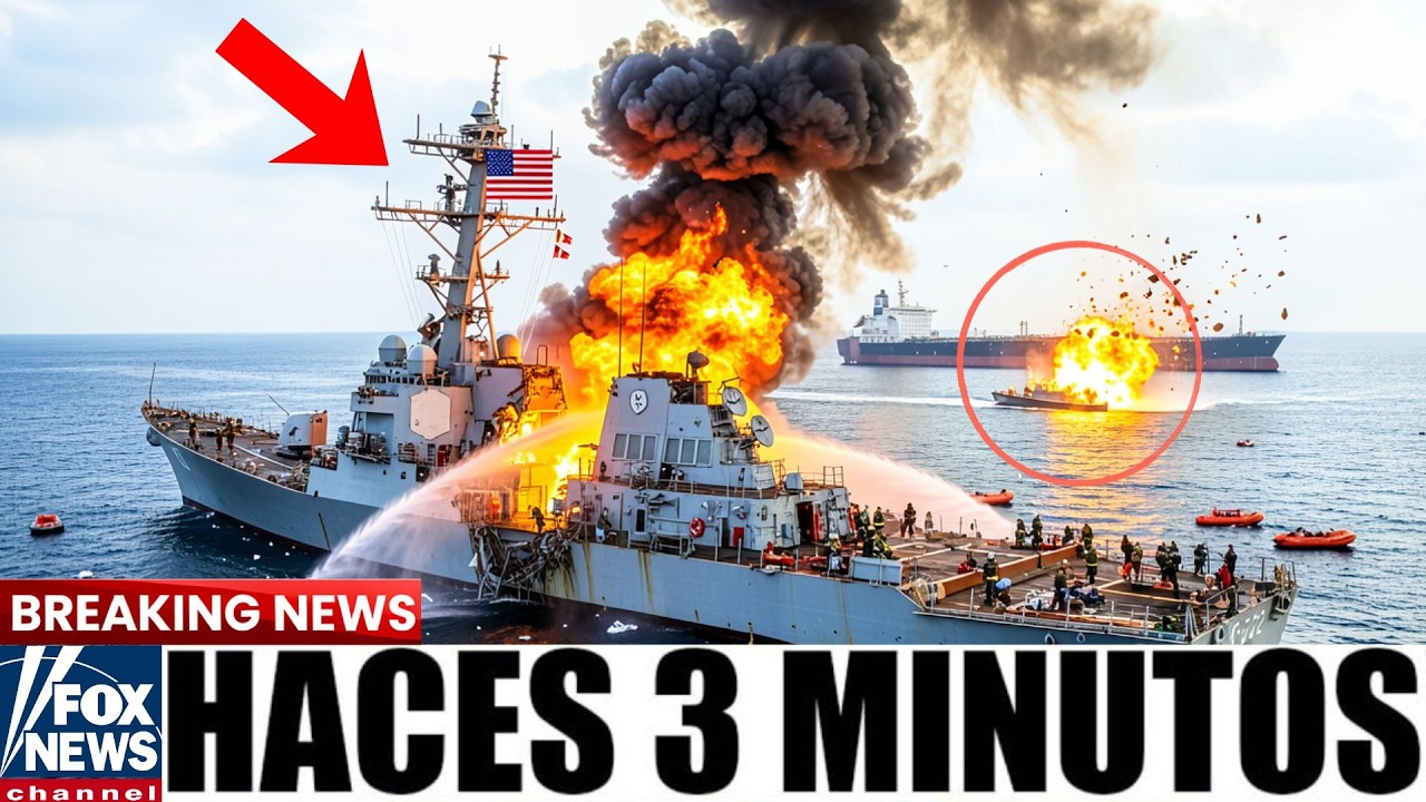 Misil iraní impacta al USS Jason Dunham 33 minutos después, EE  UU  responde con fuerza