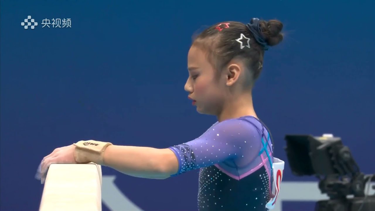Qiu Qiyuan (highest beam score in AA) - BB AA - 14th Chinese National Games 2021 Shaanxi