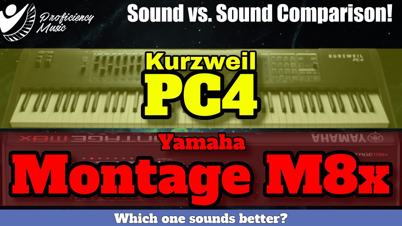 Yamaha Montage M8x vs Kurzweil PC4: Sound vs Sound Comparison! Which one SOUNDS better?