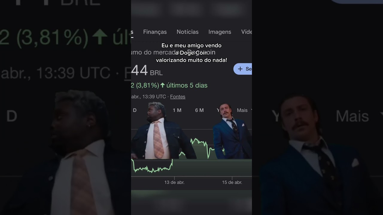 Quando a Doge Coin fica em alta hoje em dia 🧐 #dogecoin #memecoin #doge