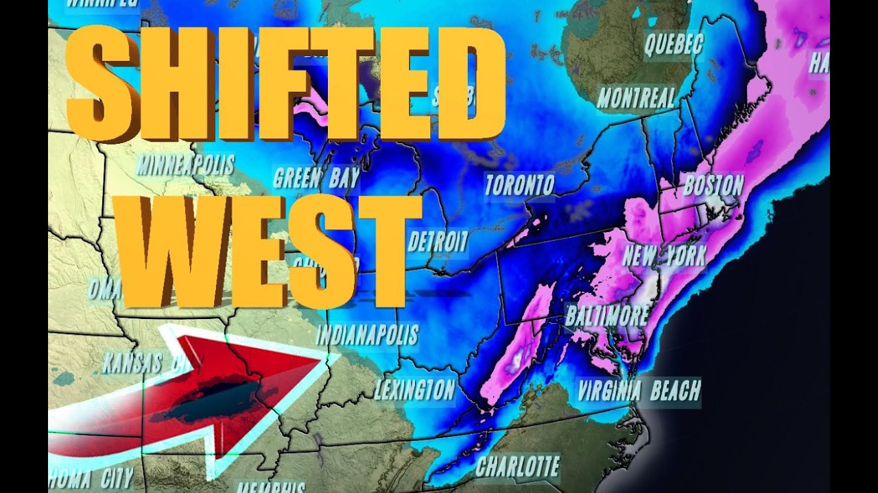 This Nor'easter Shifted WEST Overnight - High Alert!
