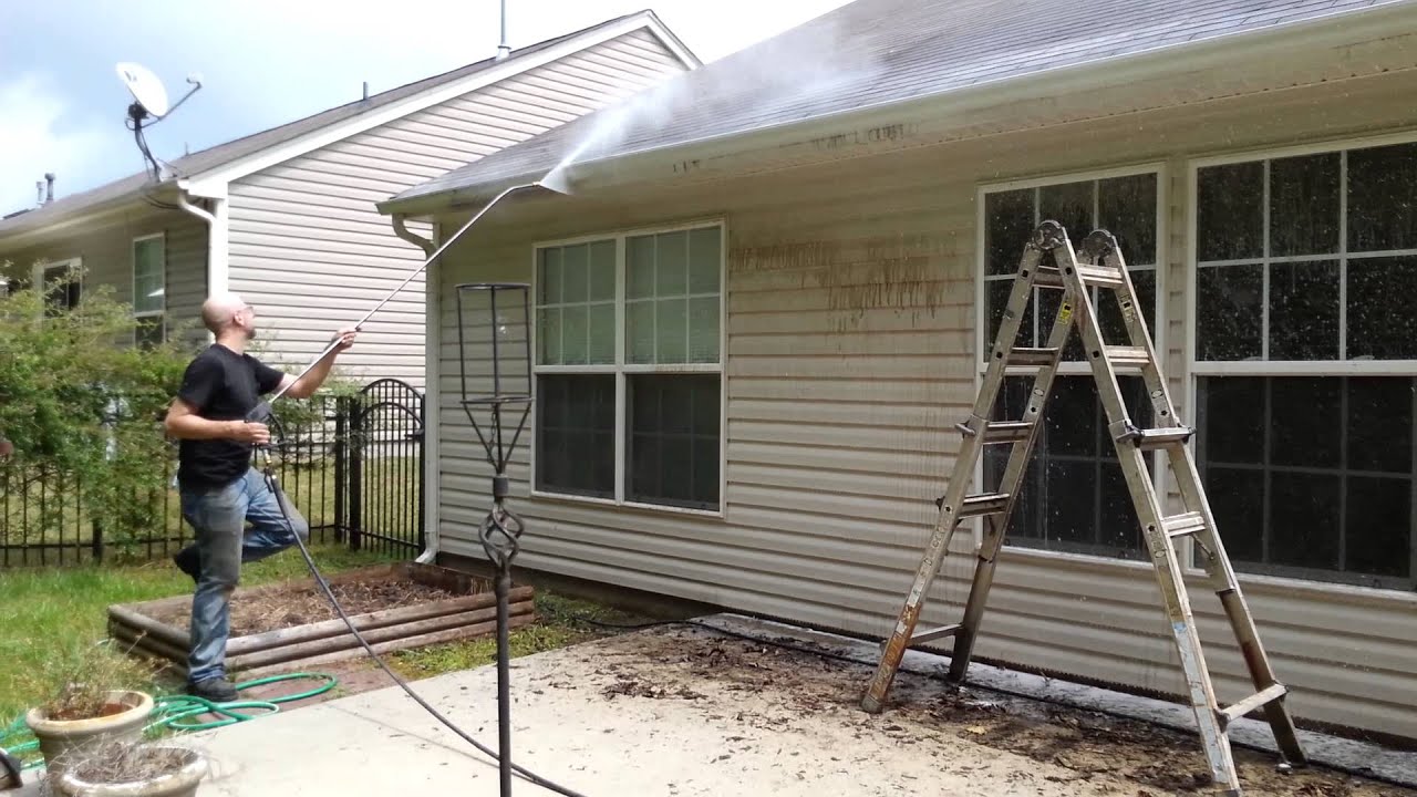 House power washing, gutter black streaks/siding