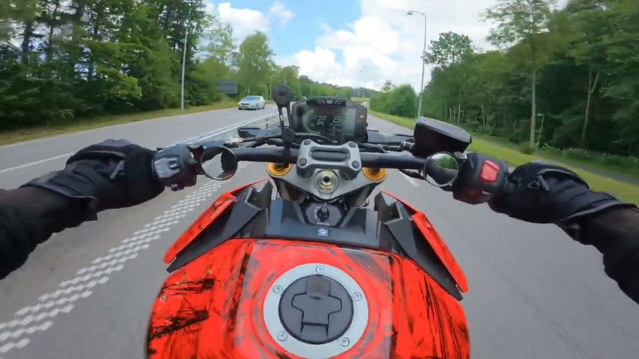 2024 gsx-s 1000 with dominator exhaust test ride 