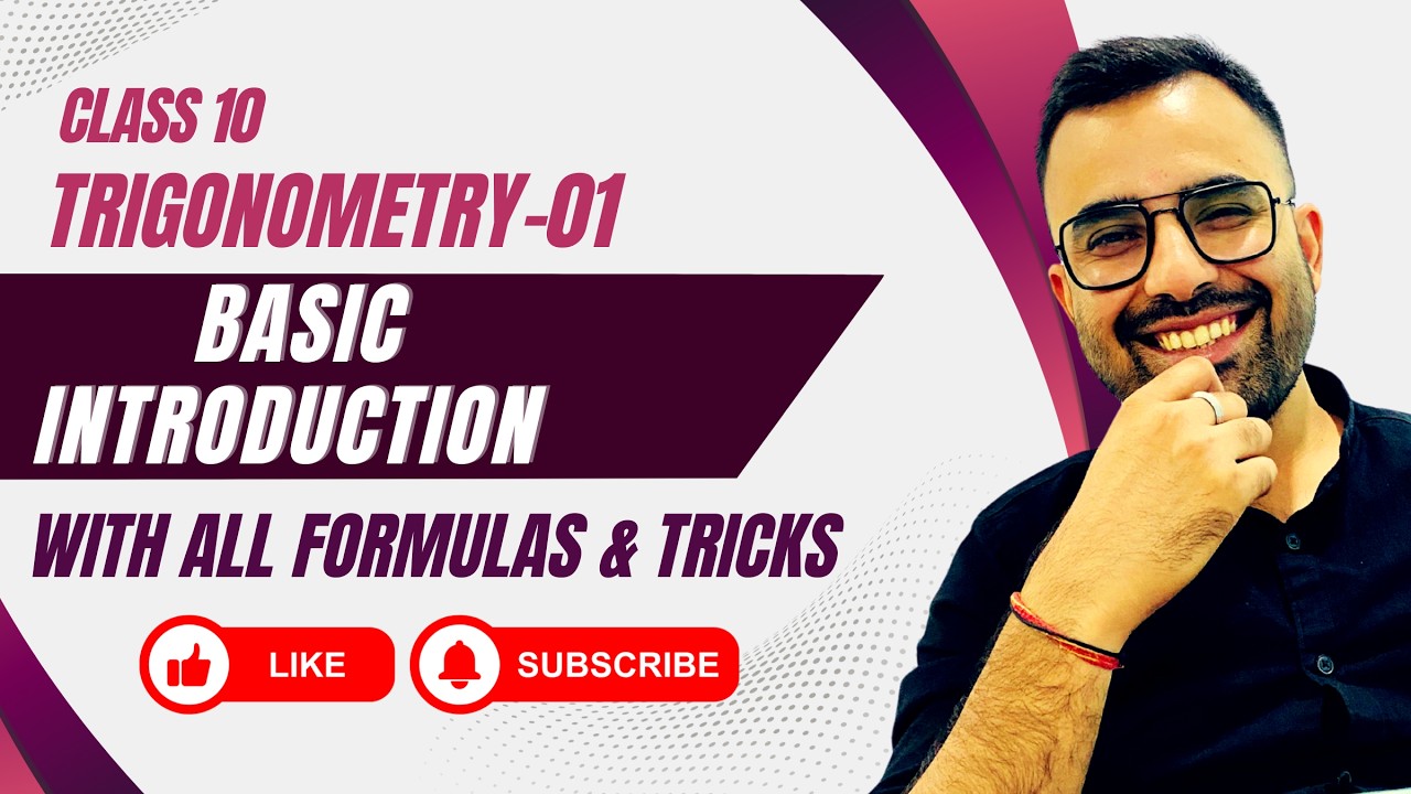 Class 10 CBSE Maths | Chapter 08 | Basics of Trigonometric Ratios and Identities | PYQs | 2025-26