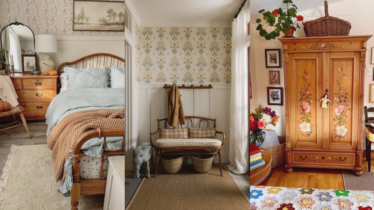 Vintage Countryside Cottage Farmhouse Tour 2026 | Rustic Wood Log Charm & Cozy Decor Ideas#Cottage 