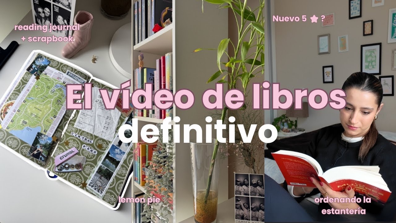 El video de libros definitivo📖💌☕️ (Reading journal, Lemon Pie, organizando mis estanterías)