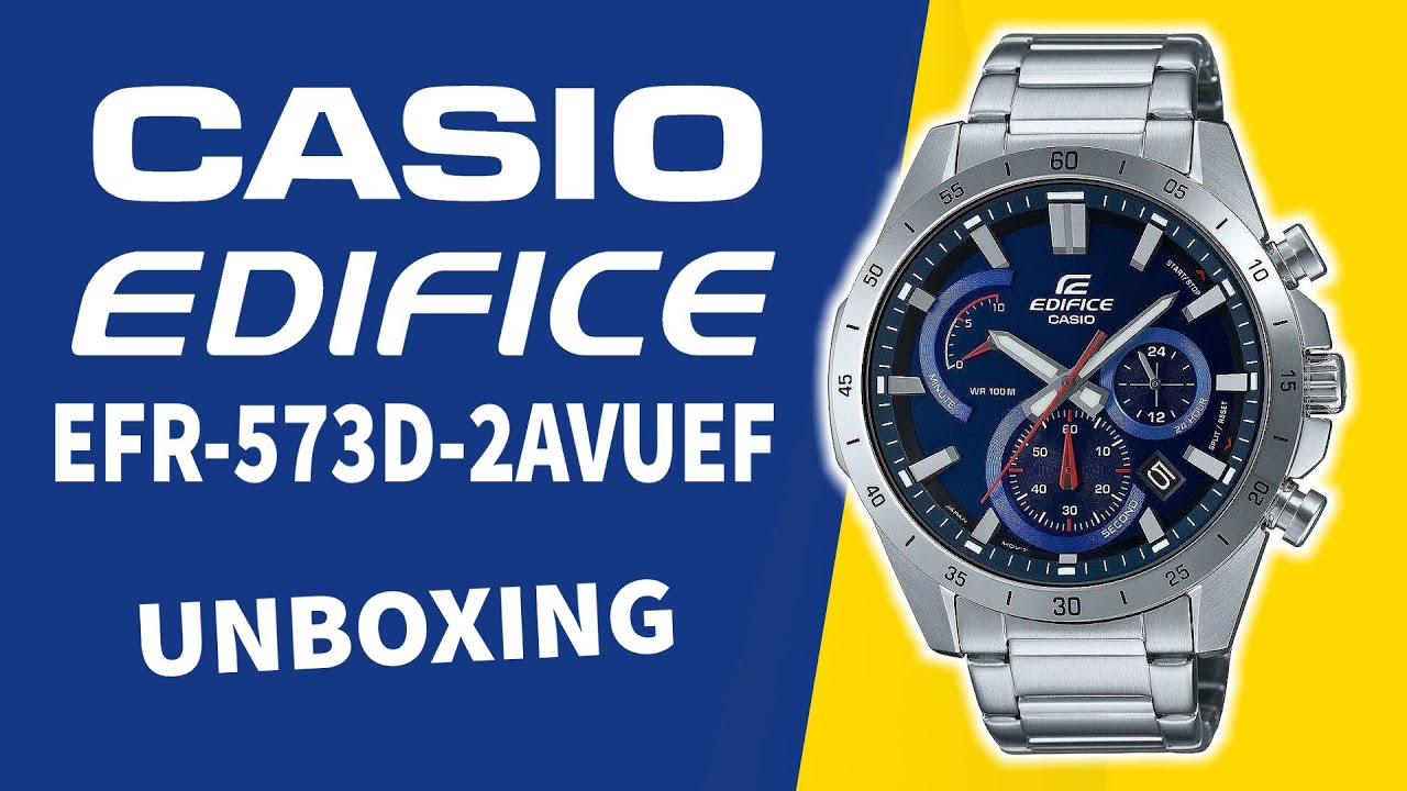 Casio Edifice EFR-573D-2AVUEF Unboxing