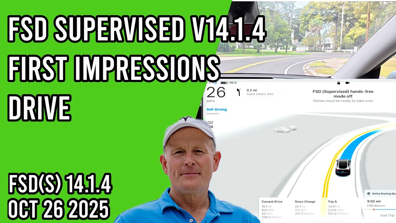 FSD Supervised v14.1.4 - First Impressions Drive