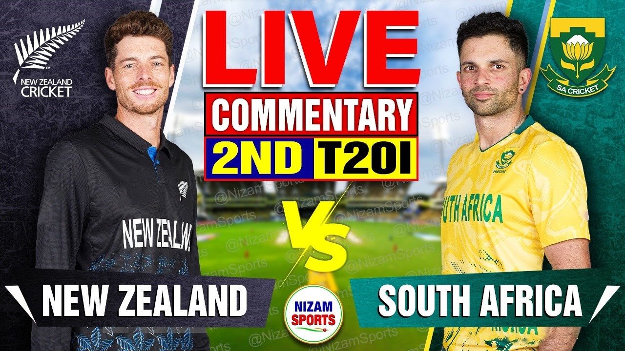 🔴Live: New Zealand vs South Africa | 2nd T20I | Live Cricket Score & Commentary