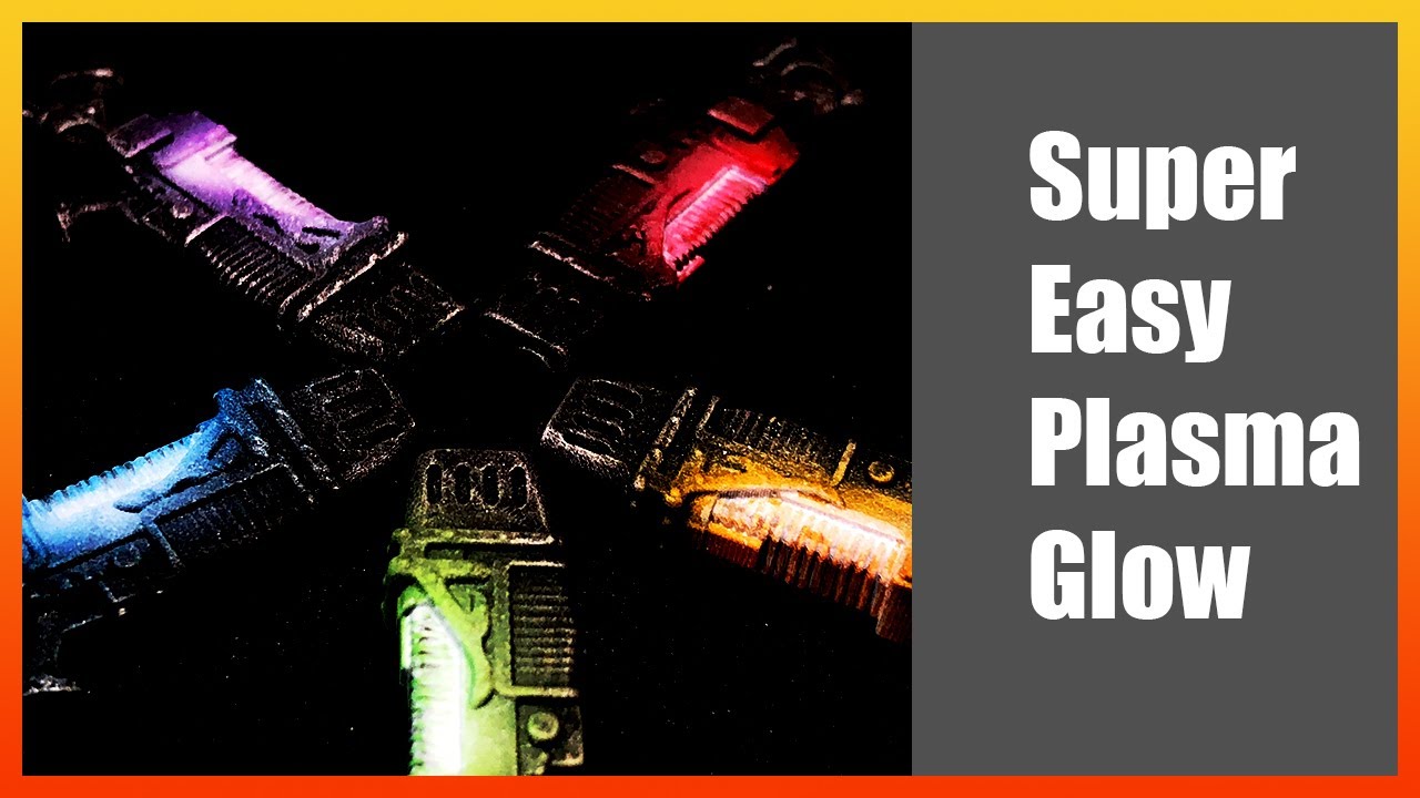 Plasma weapon glow in less than 10 mins | Warhammer Miniature Painting Wargaming