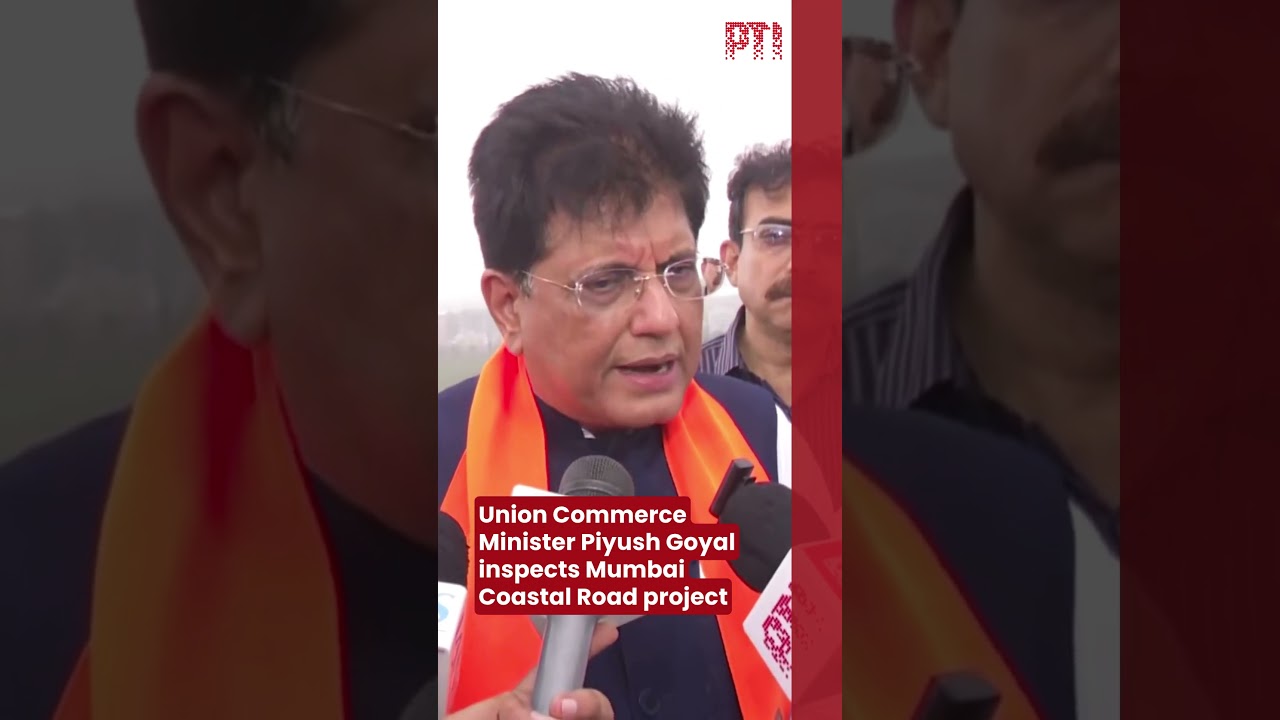 Union Commerce Minister Piyush Goyal inspects Mumbai Coastal Road project