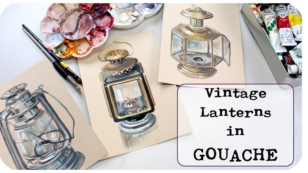 Gouache Vintage Lanterns