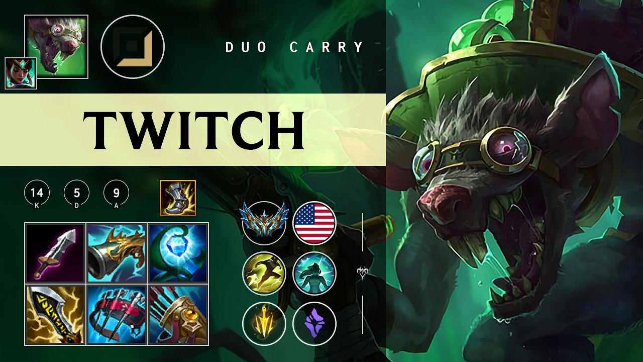 Twitch ADC vs Samira - NA Challenger Patch 26.06