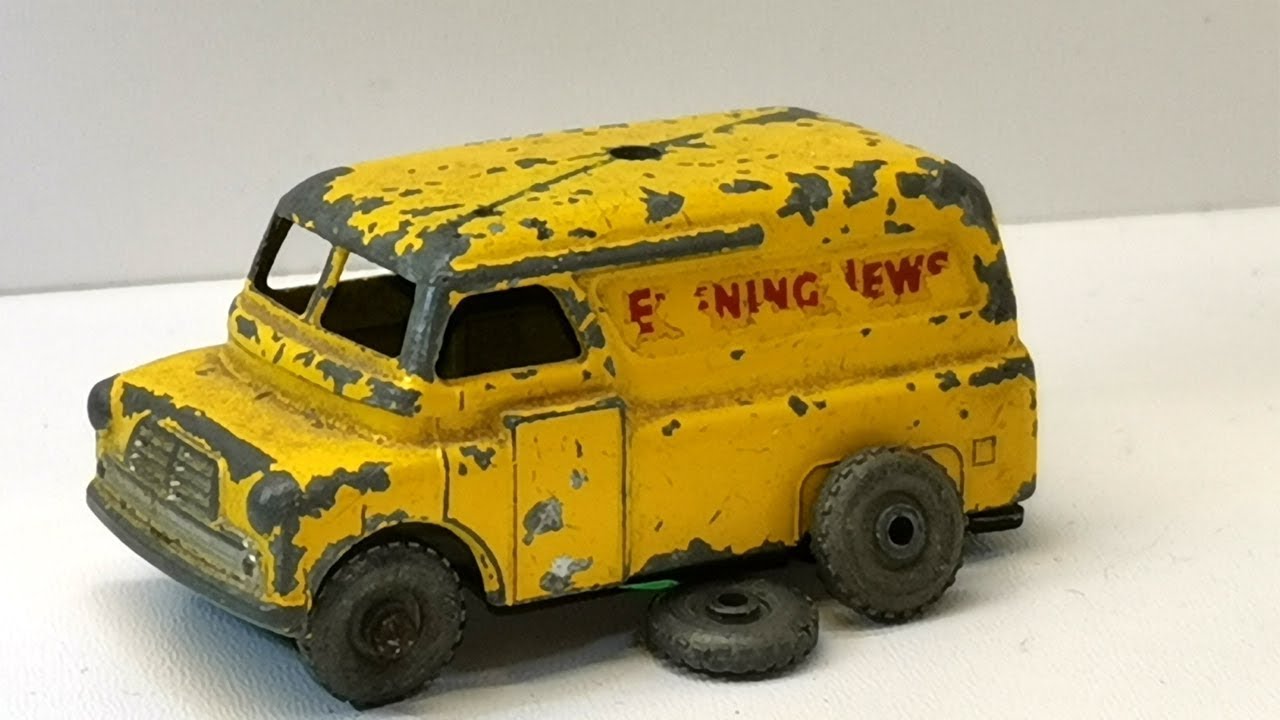 Restoration of Matchbox Bedford Evening News Van No. 42 from the first year of production.