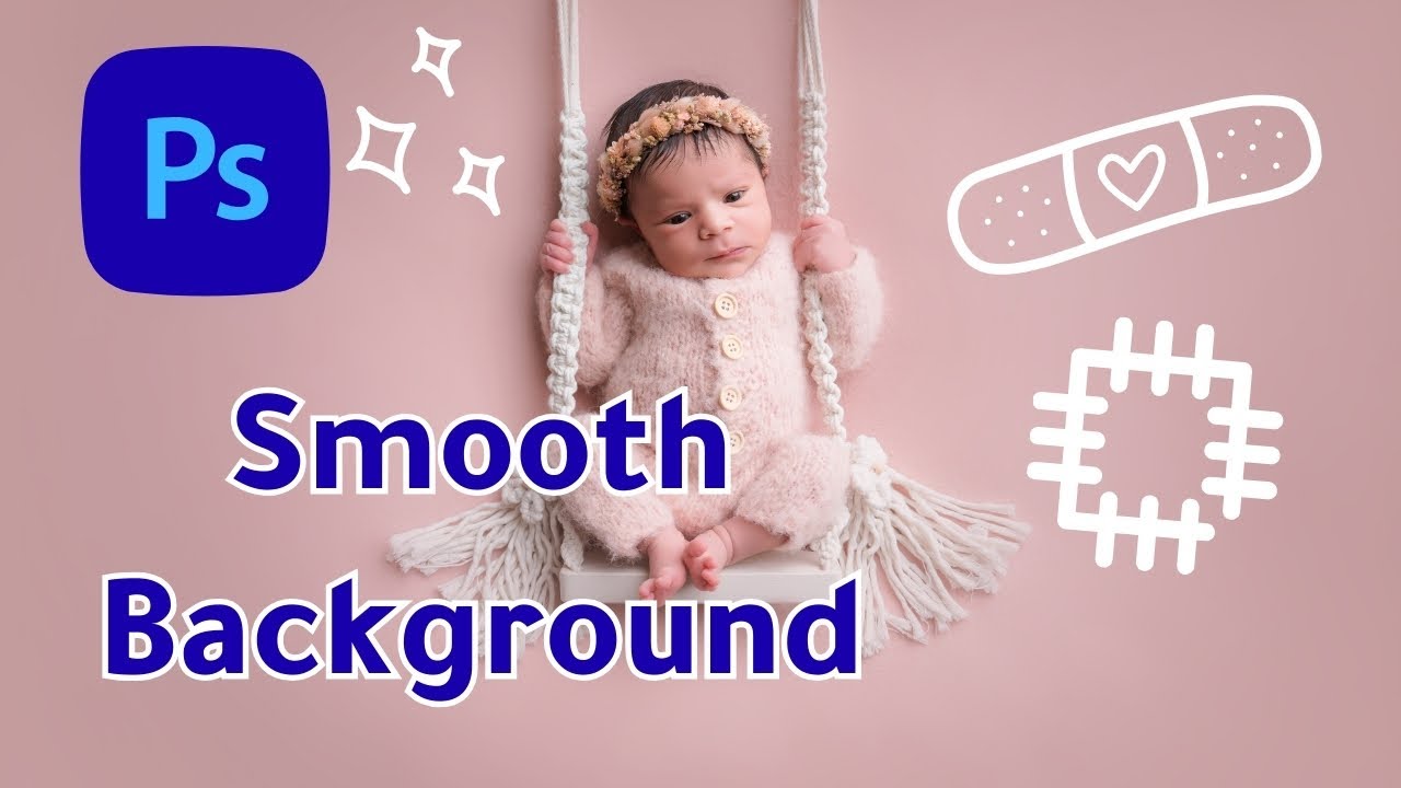 Photoshop Newborn Bean Bag Smooth Background in 2 Steps 🖌️💻 Photoshop Tutorial