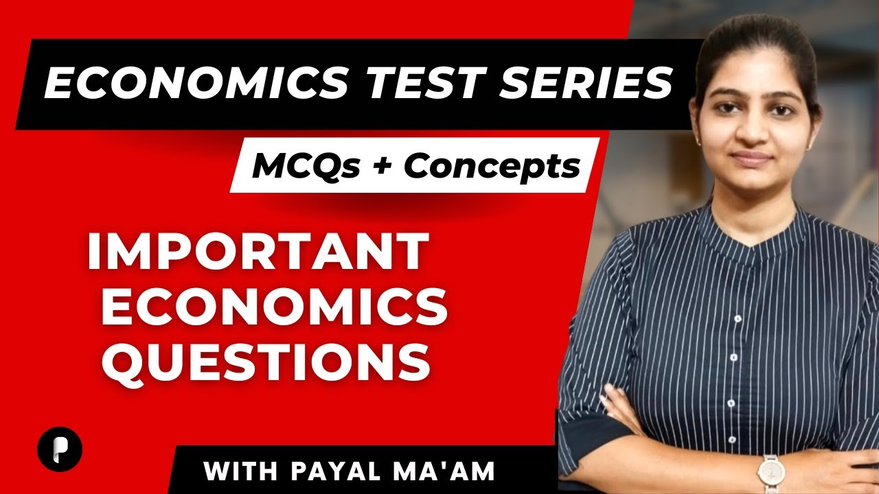 Important Economics MCQ | Economics Test Series | MCQs | Concepts | SSC & UPSC