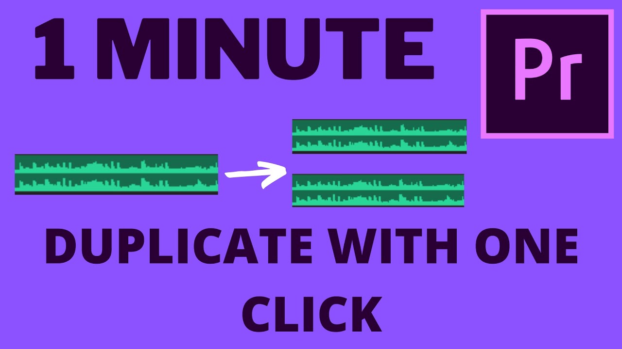 Hot to Duplicate QUICKLY Videos,images, and audio in Premiere Pro tutorial