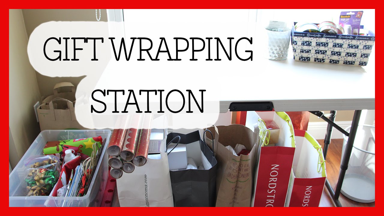 Gift Wrapping Station Organization/How-To