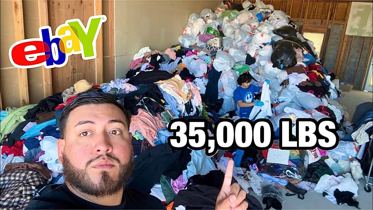 Обработка 35 000 фунтов одежды для eBay