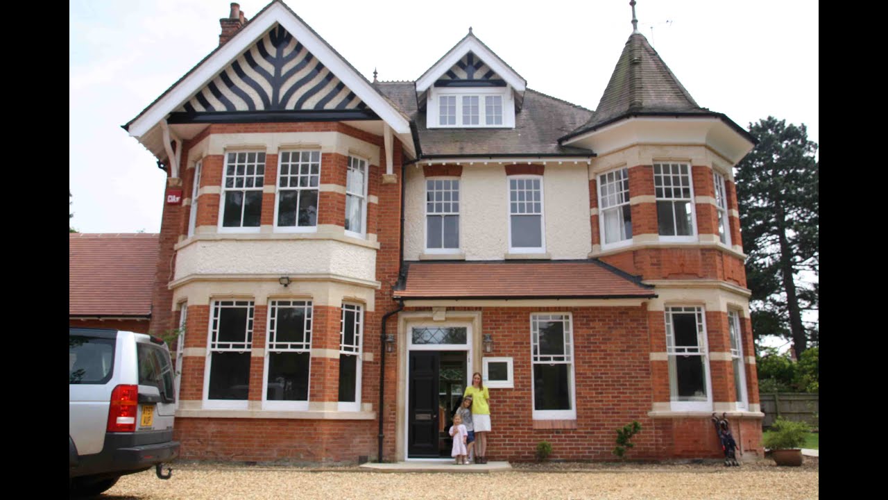 Conservation Slimline Sash Windows and Flush Casements for this Victorian country house renovation