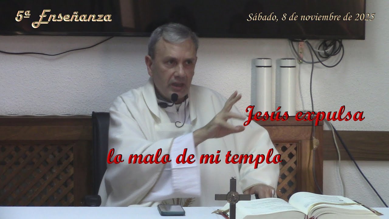 5a Enseñanza 2025-11-08 Jesús expulsa lo malo de mi templo  ~  Padre Eduardo Toraño
