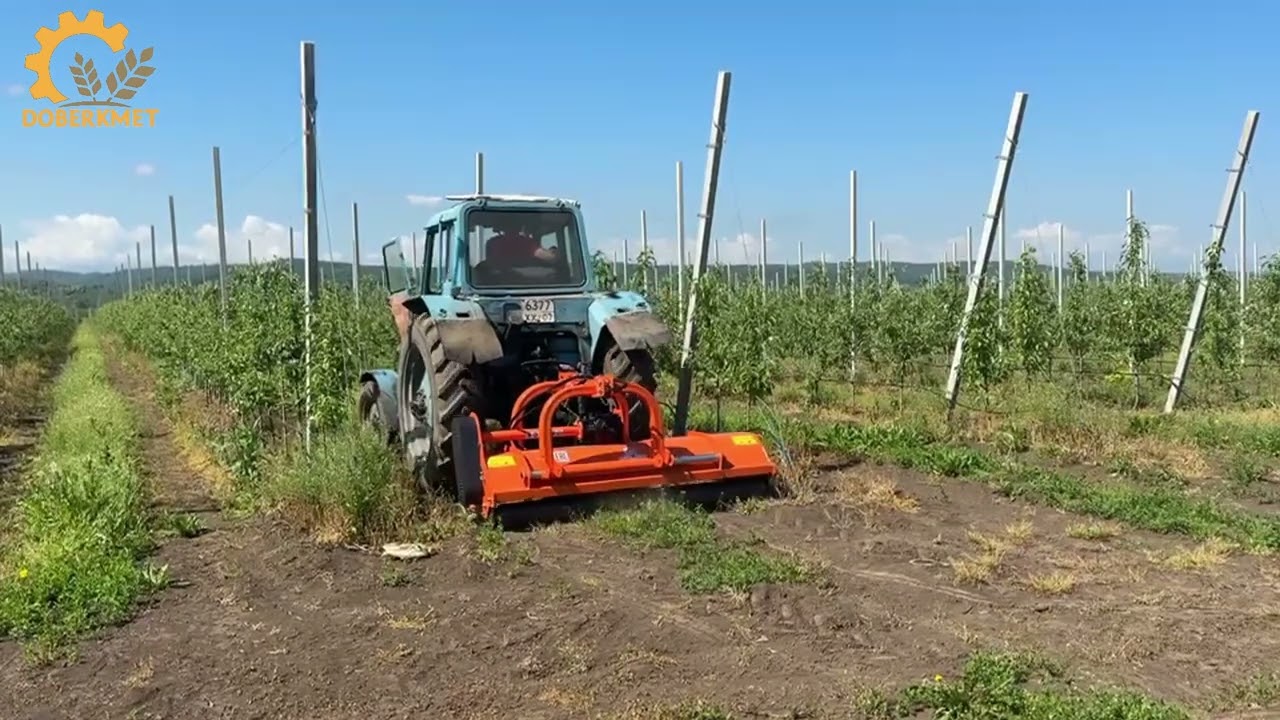 Работа косилки-мульчирователя AG 220