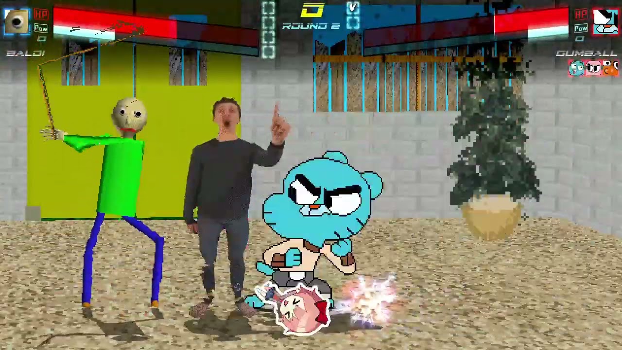 Mugen Battles - Baldi VS Team Gumball