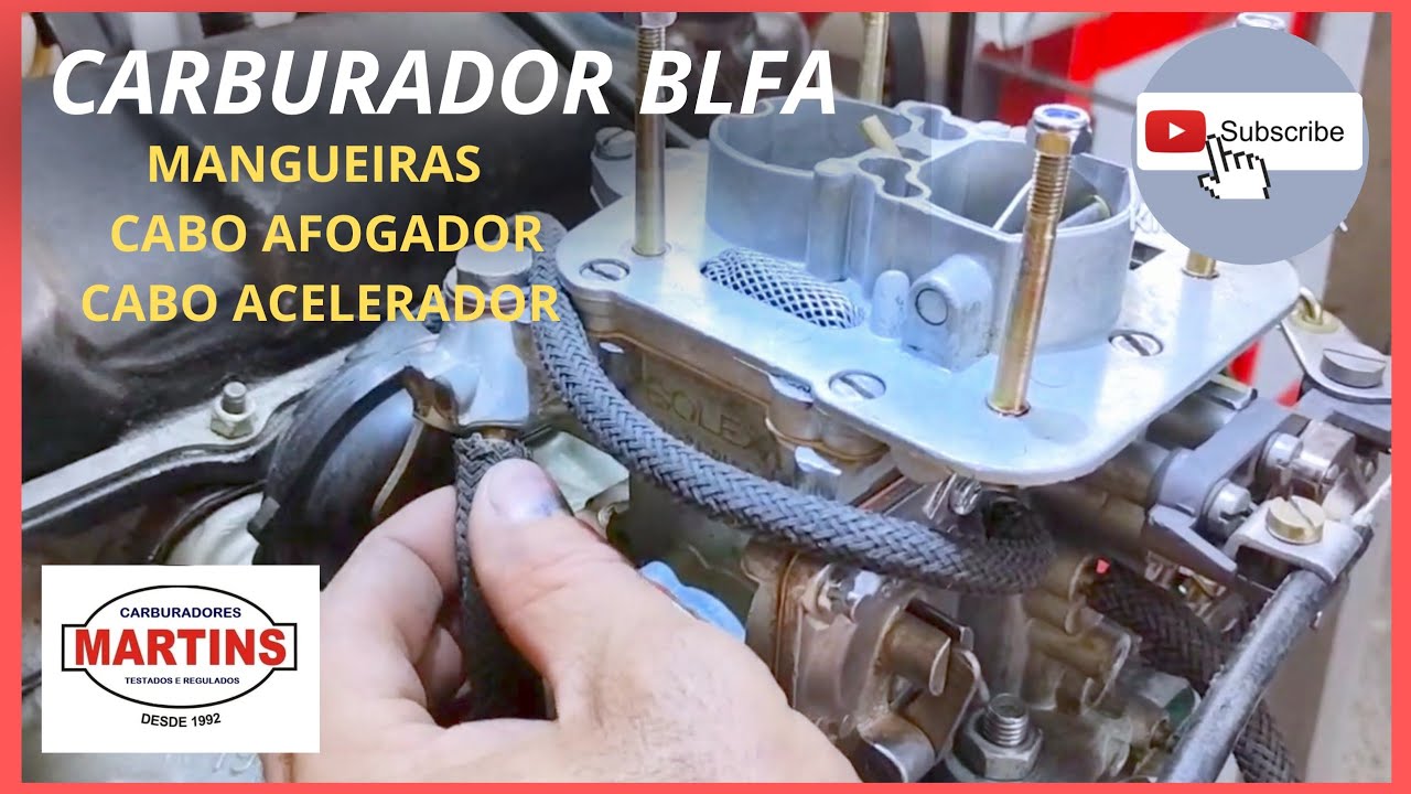 Como colocar as mangueiras do carburador BLFA/ Cabo do afogador/ Cabo acelerador/ Escort - gol CHT