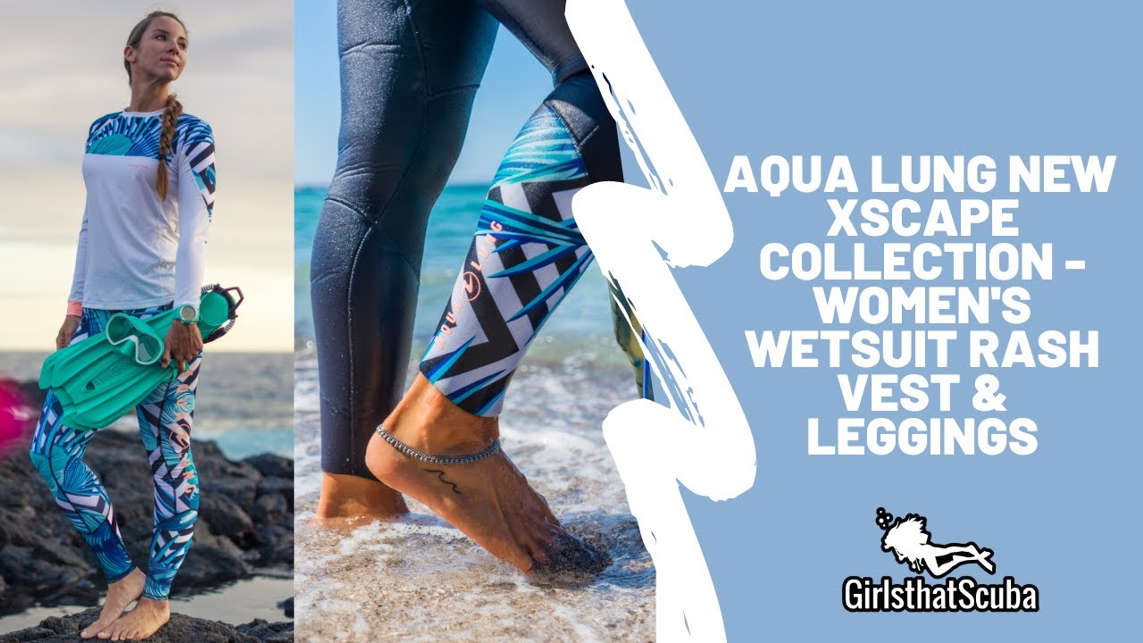 AQUA LUNG NEW XCSAPE WOMEN'S WETSUIT, RASH VEST & LEGGINGS