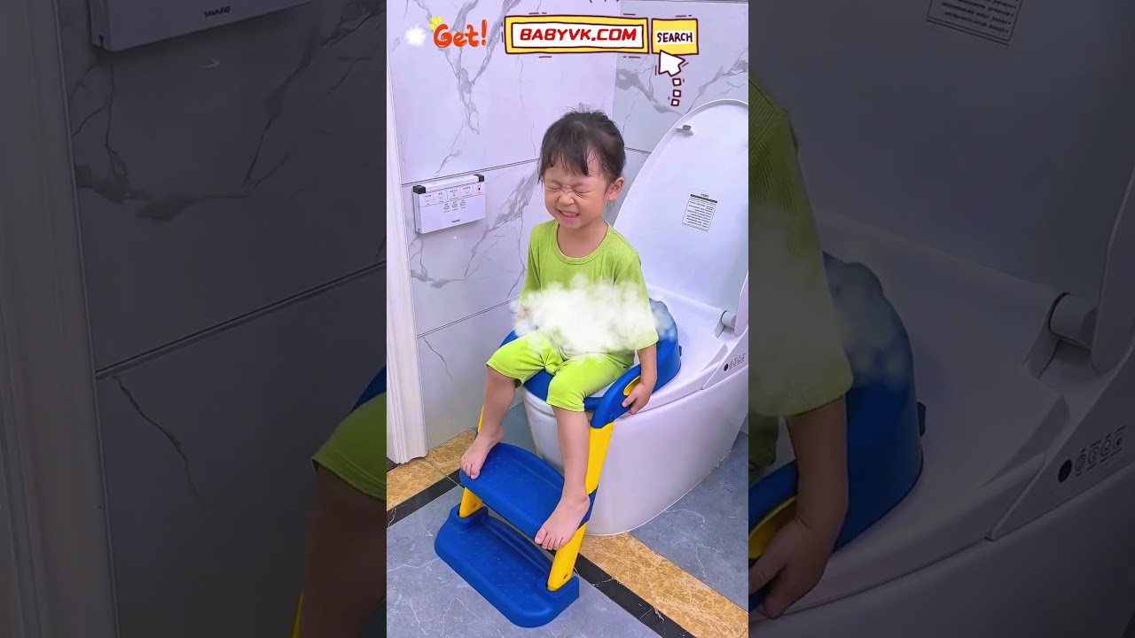 Kids Potty Training Seat with Step Stool: No More Worries About Falling #BabyTips #BabyGear