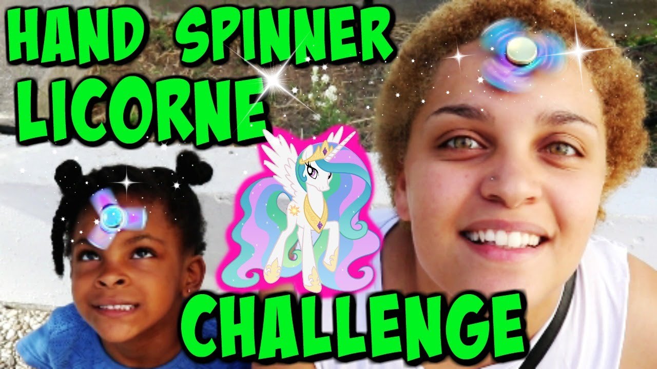 CHALLENGE HAND SPINNER LICORNE avec TATIE AMBRE (VLOG)