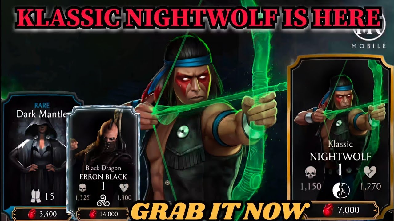 Klassic Nightwolf Has Arrived in the Krypt Store | Mk mobile krypt review