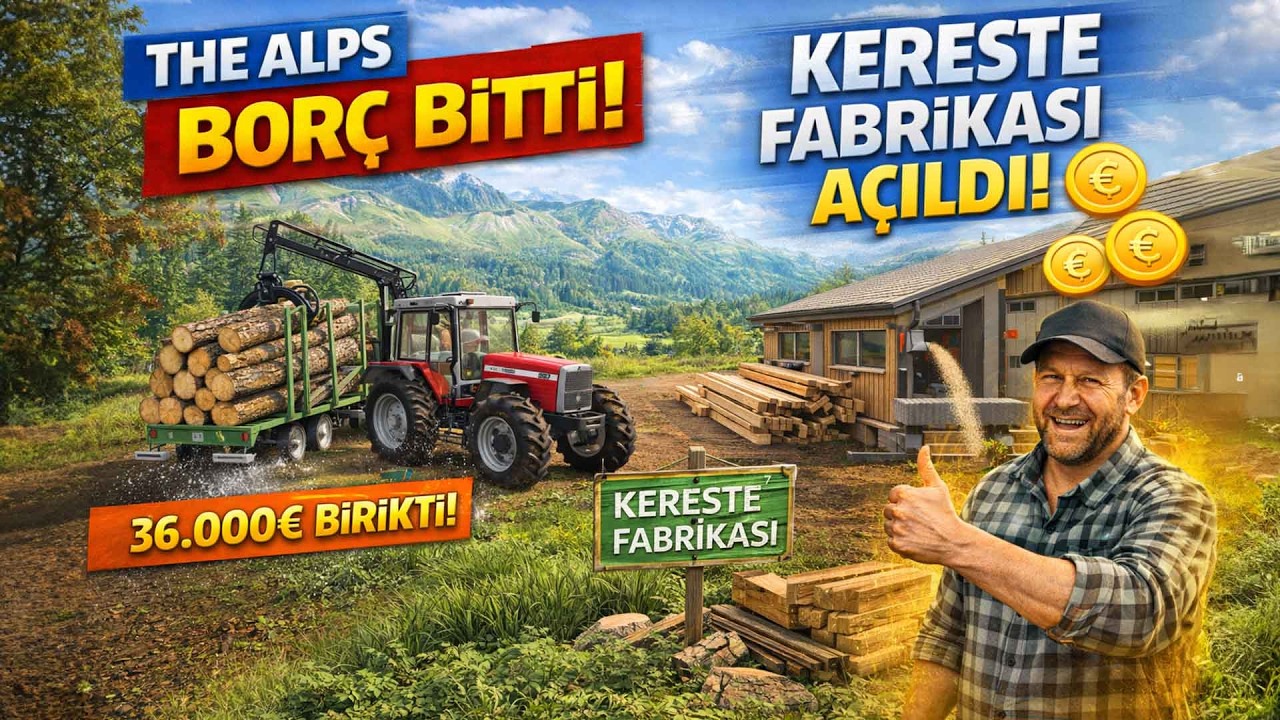 Odun Taşıdık, Borcu Kapattık! 🚚 Kereste Fabrikası Kurduk! 💸🔥 | FS25 0€ Challenge #7