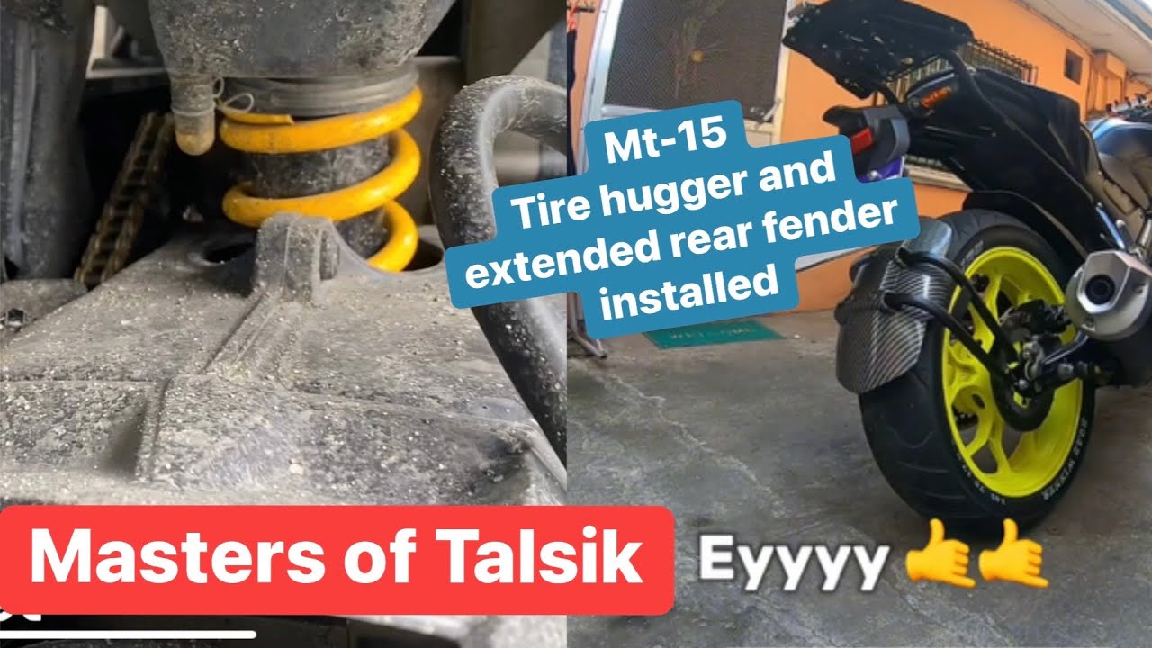 No more malalang talsik | Mt-15 tire hugger and mud guard installed
