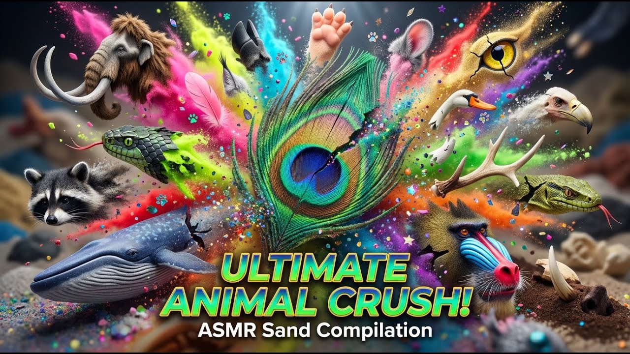 DEEP CRUNCH ASMR 🎧 Giant Sand Animal Compilation | Sleep Aid & Pure Satisfaction