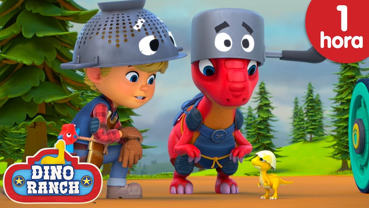 ¡1 hora de ayuda a los dinosuarios! | Dino Ranch Español