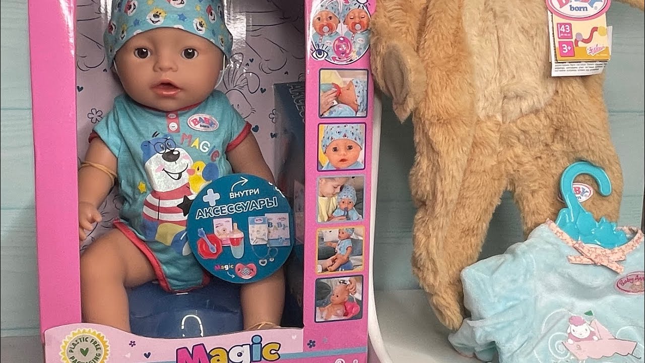 Распаковка и обзор ☺️🎉 baby born- мальчишка 🧒 